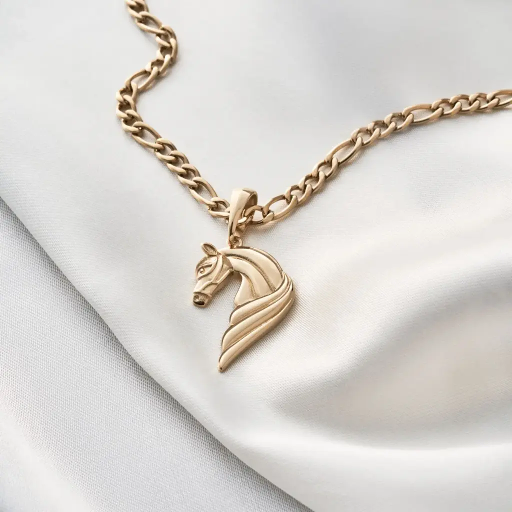 Dije Caballo en Oro Laminado Italiano 18K