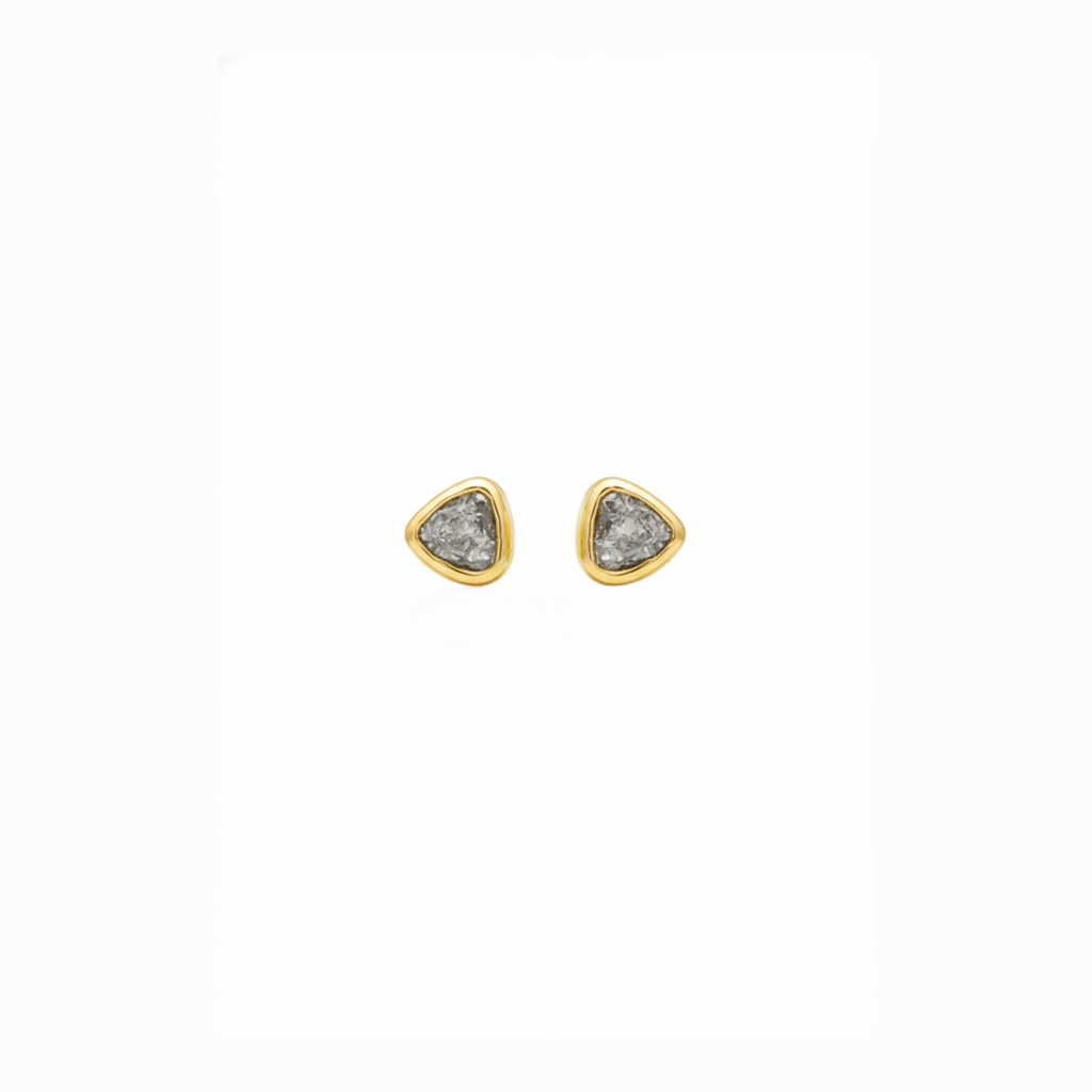 Aretes circón blanco 