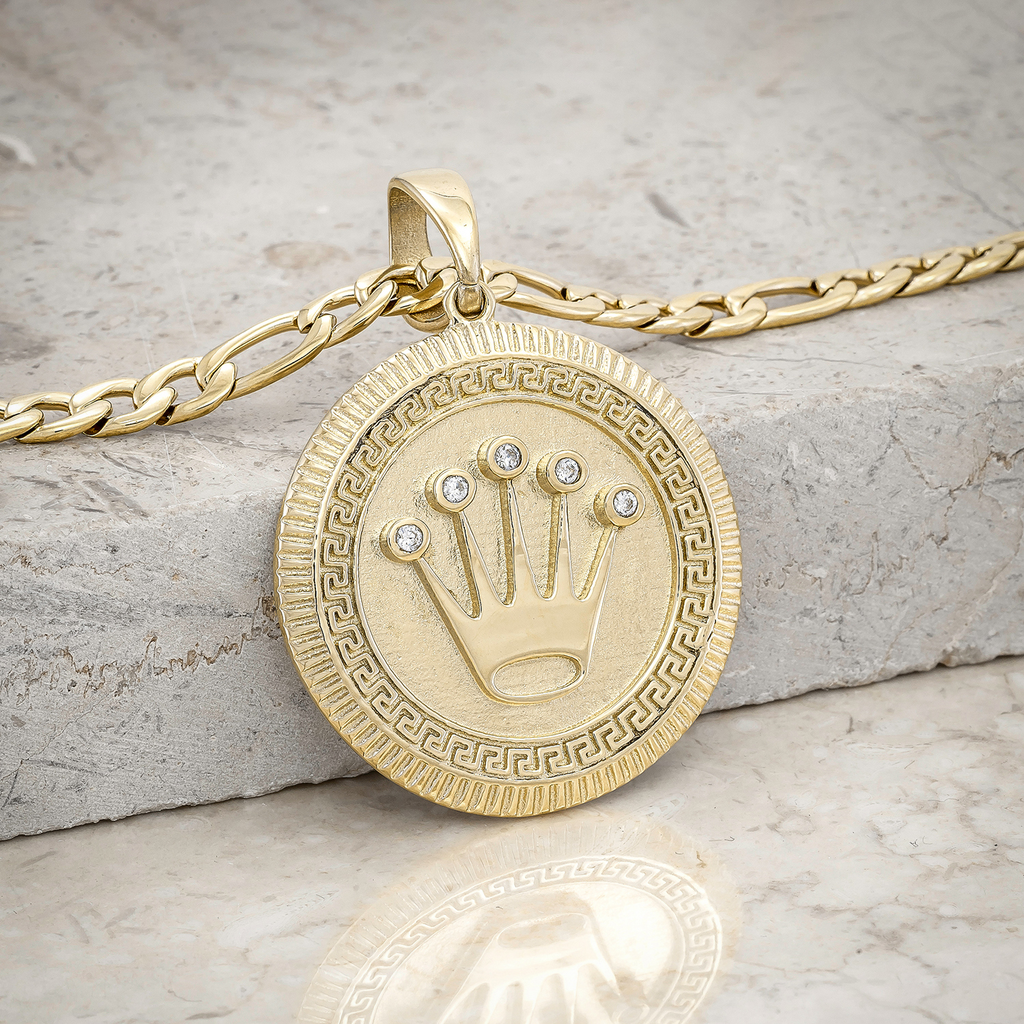 Dije Corona De Oro Laminado Italiano 18K