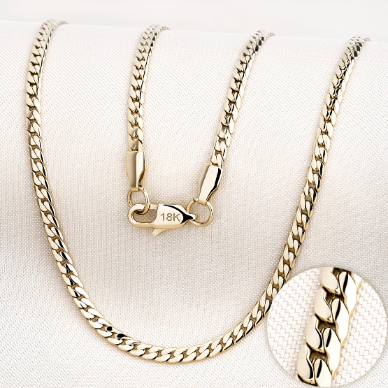 Cadena Serpiente de Oro Laminado 18K