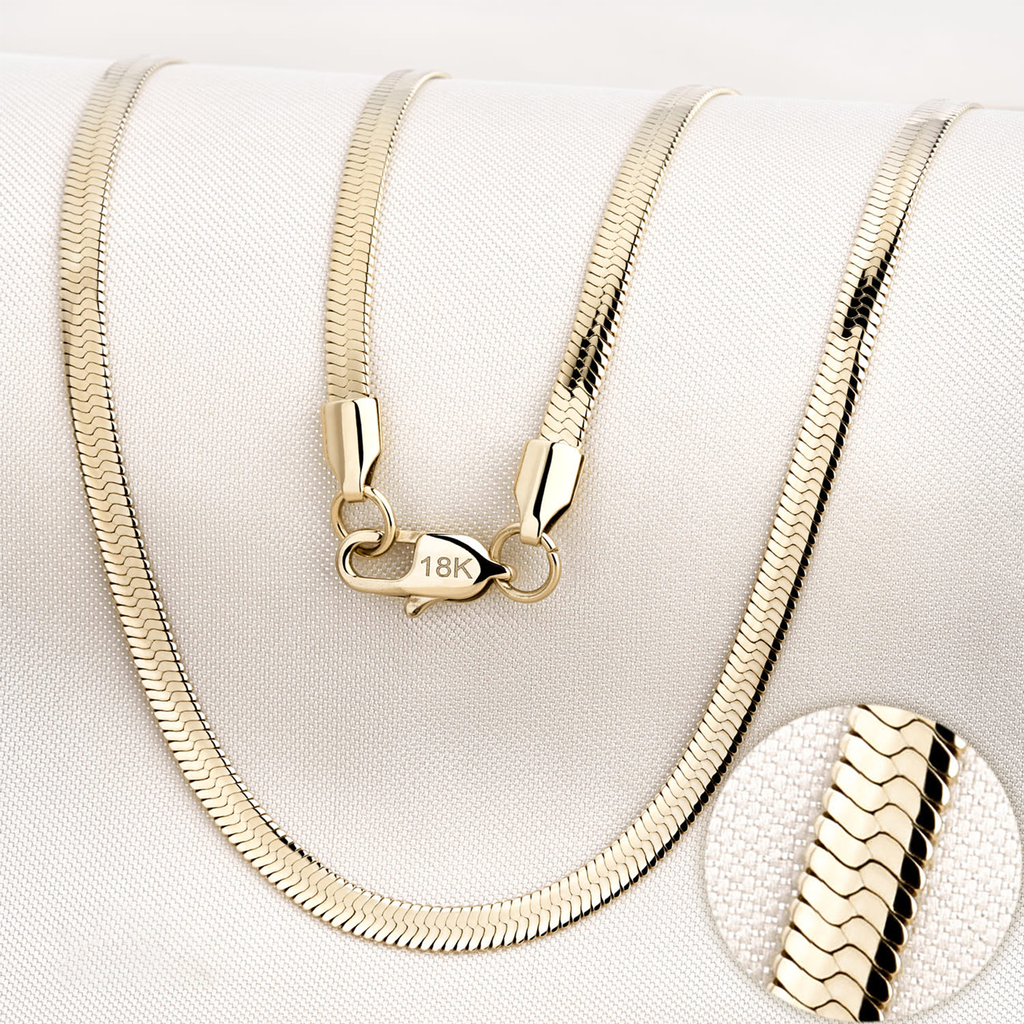 Cadena Egipcia Oro Laminado Italiano 18K