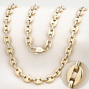 Cadena Ancla De Oro Laminado Italiano 18K